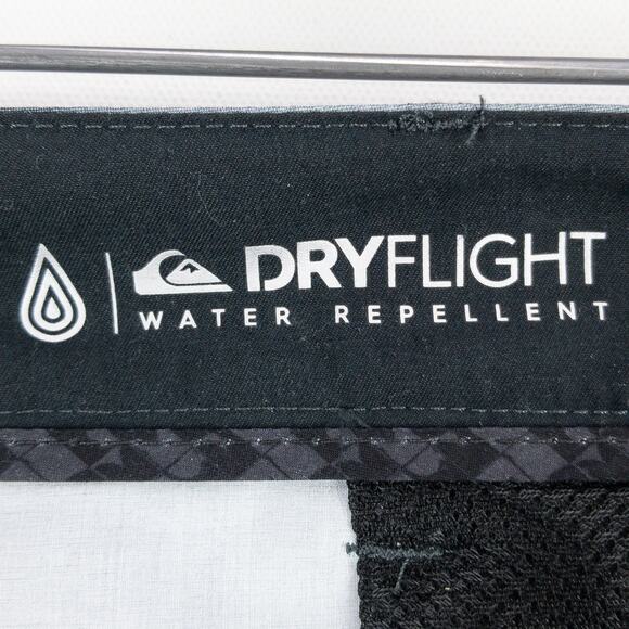 Quiksilver Amphibian Bermuda Shorts Men's 36x11 Gray Geometric Logo Poly Blend - Picture 7 of 12